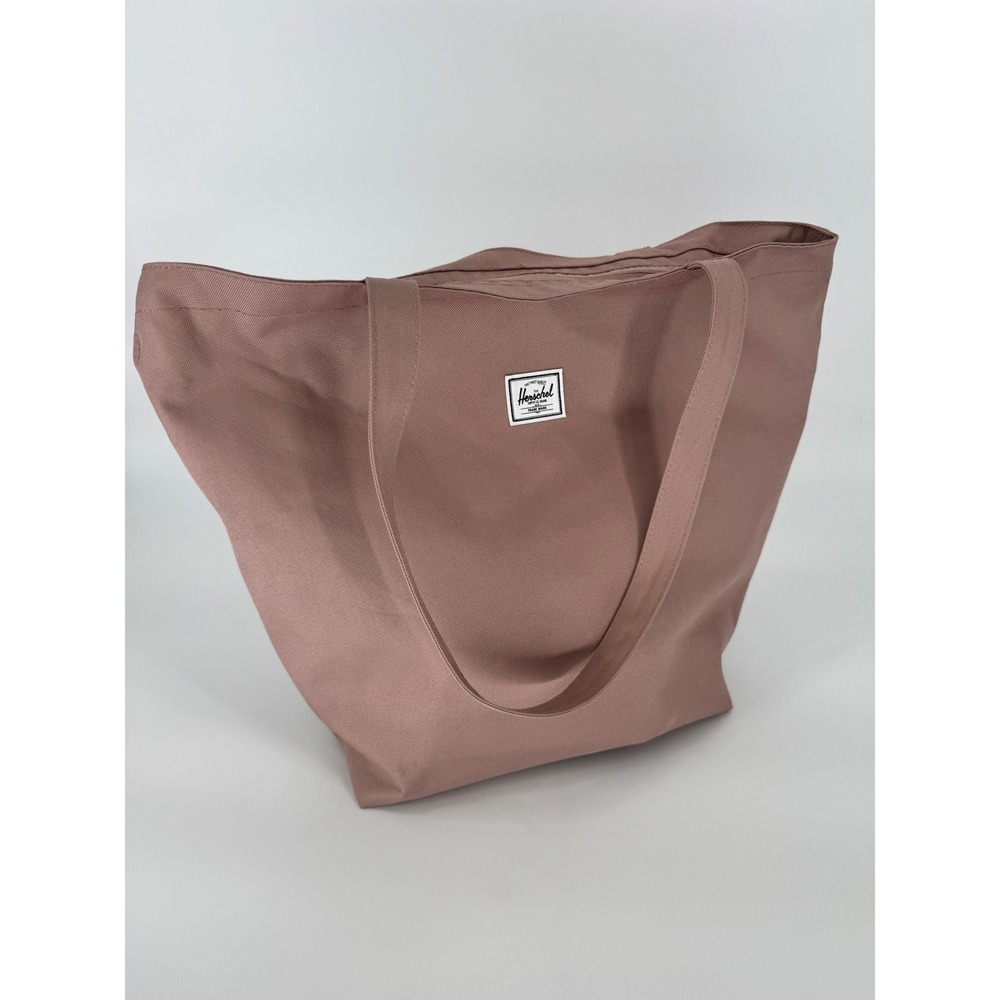 Herschel Supply Co Alexander Zip Tote Bag Mauve Pink Canvas Shoulder Bag‎